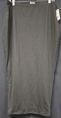 Naked Wardrobe NEW Black Bodycon Midi-Maxi Pencil Bodycon Skirt Size 1X